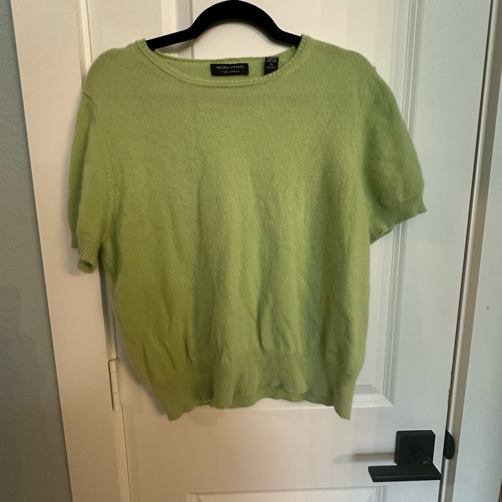 Valerie Stevens Green Crew Neck Sweater